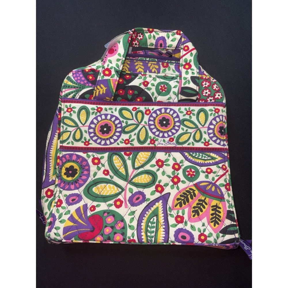 Vera Bradley Travel Tech Organizer Viva La Vera Retired  Floral 9.5x9.5"